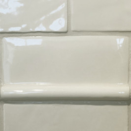 Keramische wandtegel | 6.5x13 cm | Flanders Cornice Linen Keramische wandtegel | 6.5x13 cm | Flanders Cornice Linen